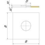 Чертеж Фланец с изоляциией FDXX (Вулкан)