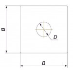Чертеж Фланец без изоляции FHO (Вулкан)