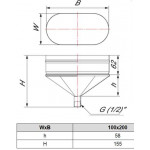 Чертеж Кондесатосборник VOR 100х200 (Вулкан)