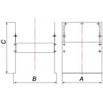 Чертеж Опора напольная DOFH (Вулкан)
