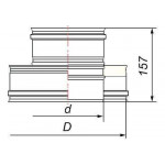 Чертеж Переходник Термо-Моно PTM (Вулкан)