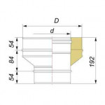 Чертеж Переходник Моно-Термо на Конус (Вулкан)