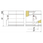 Чертеж Шибер поворотный с механизмом фиксации (Вулкан)