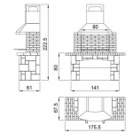 Чертеж Барбекю Garrigues (Argemi)