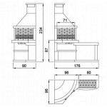 Чертеж Барбекю Osona (Argemi)