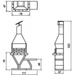 Чертеж Барбекю SELVA (Argemi)