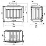 Чертеж Топка Solo D70 (Chazelles)