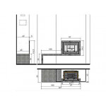 Чертеж Камин ALINEA (Chazelles)