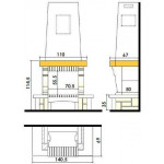  Камин Solo CS19 (Chazelles)