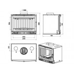 Чертеж Топка Solo V70 (Chazelles)