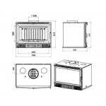 Чертеж Топка Solo V80V (Chazelles)