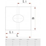 Чертеж Фланец разрезной FXX 20-45° для сэндвича (Дымок)