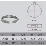 Чертеж Хомут соединительный XSHXX (Дымок-Люкс)