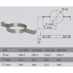 Чертеж Хомут опорный XODXX (Дымок)