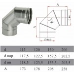 Чертеж Отвод OTHR 90° (Дымок-Люкс)