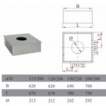 Чертеж Узел прохода перекрытия BXX (Дымок)