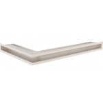 Кремовый Решетка каминная Люфт угловая 6х40х60см (Kratki)