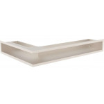 Кремовый Решетка каминная Люфт угловая 9х40х60см (Kratki)