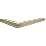 Кремовый Решетка каминная Люфт угловая правая 60 (Kratki)