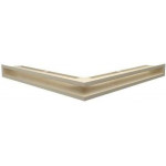 Кремовый Решетка каминная Люфт угловая стандарт 60 (Kratki)