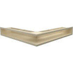 Кремовый Решетка каминная Люфт угловая стандарт 90 (Kratki)