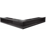 Черный Решетка каминная Люфт угловая стандарт 90 (Kratki)