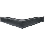 Графит Решетка каминная Люфт угловая стандарт 90 (Kratki)