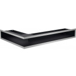 Стальная Решетка каминная Люфт угловая 9х40х60см (Kratki)