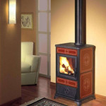 Бордовый Печь NINFA (EdilKamin)