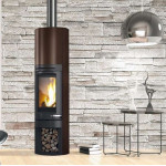Коричневый Печь TALLY 8 S (EdilKamin)