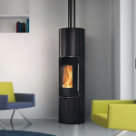 Черный Печь TALLY 8 UP S (EdilKamin)