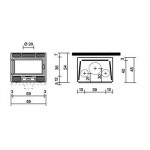 Чертеж Топка DECO 54 V (Edilkamin)