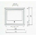 Чертеж Топка LUCE PLUS 54 (Edilkamin)