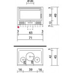 Чертеж Топка RIGA 49 (Edilkamin)