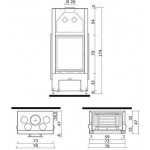 Чертеж Топка STILE (Edilkamin)