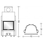 Чертеж Топка THERMOFIRE PLANA CS (Edilkamin)