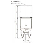Чертеж 3 Топка WINDO3 P50 (Edilkamin)