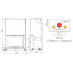 Чертеж Топка WINDO 90 (Edilkamin)