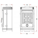 Чертеж Печь Chatel (Invicta)