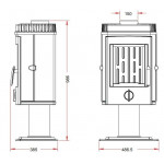 Чертеж Печь Mesnil (Invicta)