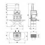 Чертеж Барбекю Capri 2 (Palazzetti)