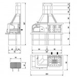 Чертеж Барбекю Gargano 3 (Palazzetti)