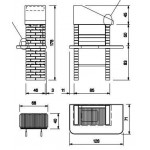 Чертеж Барбекю Goa (Palazzetti)