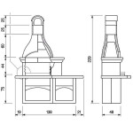 Чертеж Барбекю Lanzarote 3 (Palazzetti)