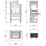 Чертеж Барбекю Marettimo New B/G (Palazzetti)