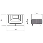 Чертеж Барбекю Pianosa (Palazzetti)