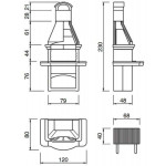 Чертеж Барбекю Salina 2 (Palazzetti)