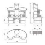 Чертеж Барбекю Sumatra (Palazzetti)