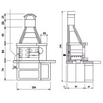 Чертеж Барбекю Tropea 3 (Palazzetti)