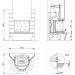 Чертеж Камин ACAPULCO (Palazzetti)